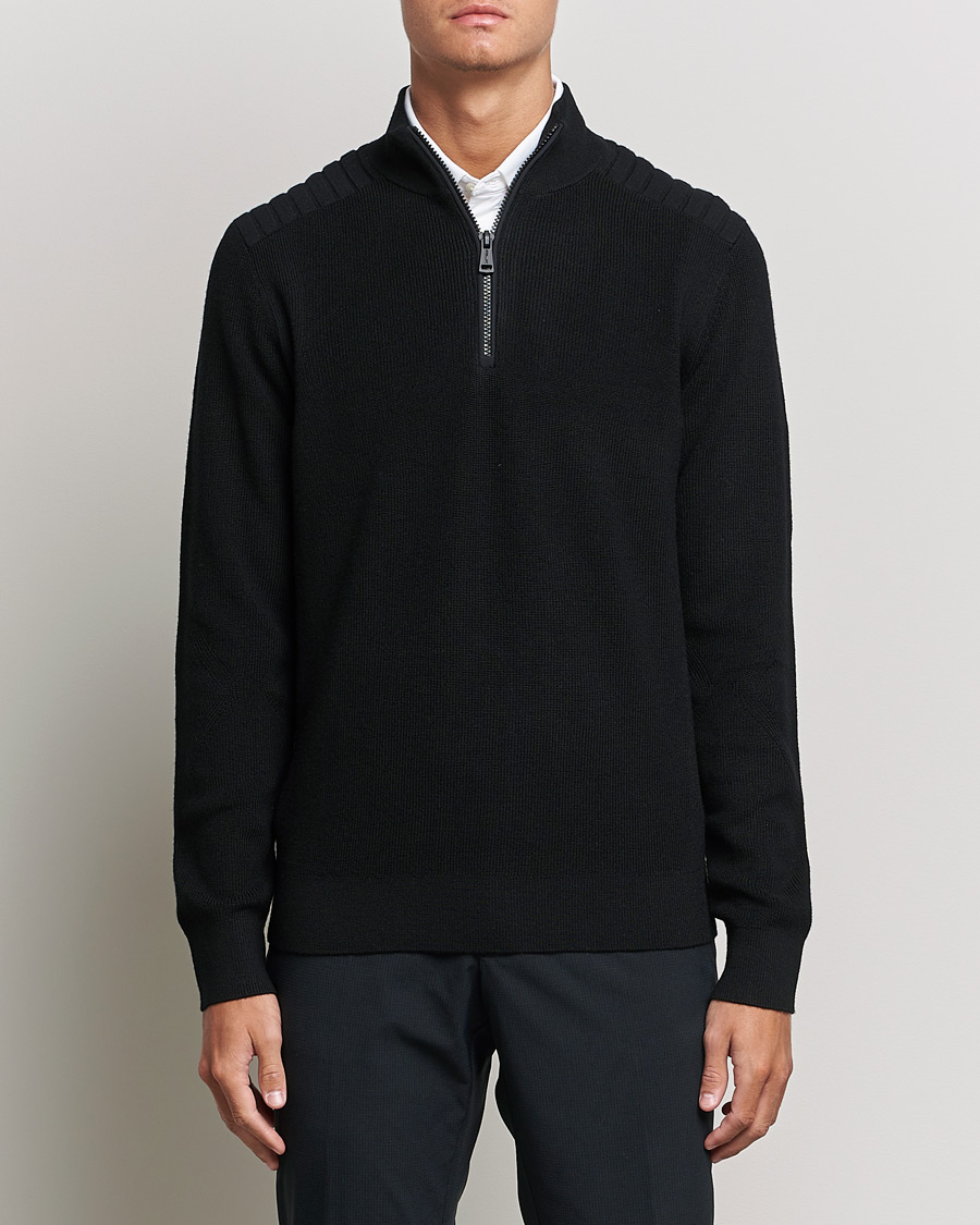 Mies |  | RLX Ralph Lauren | Merino Half Zip Sweater Black
