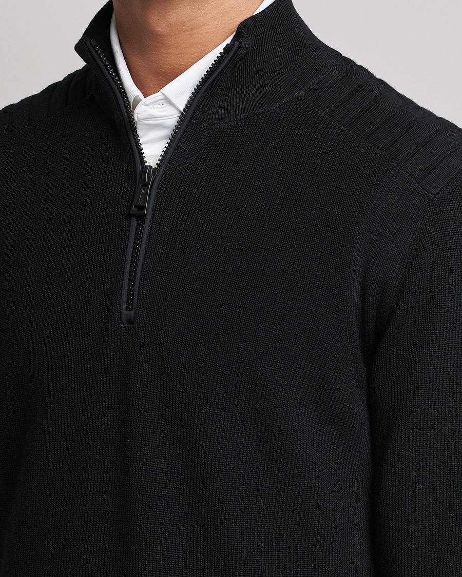 Mies | Puserot | RLX Ralph Lauren | Merino Half Zip Sweater Black