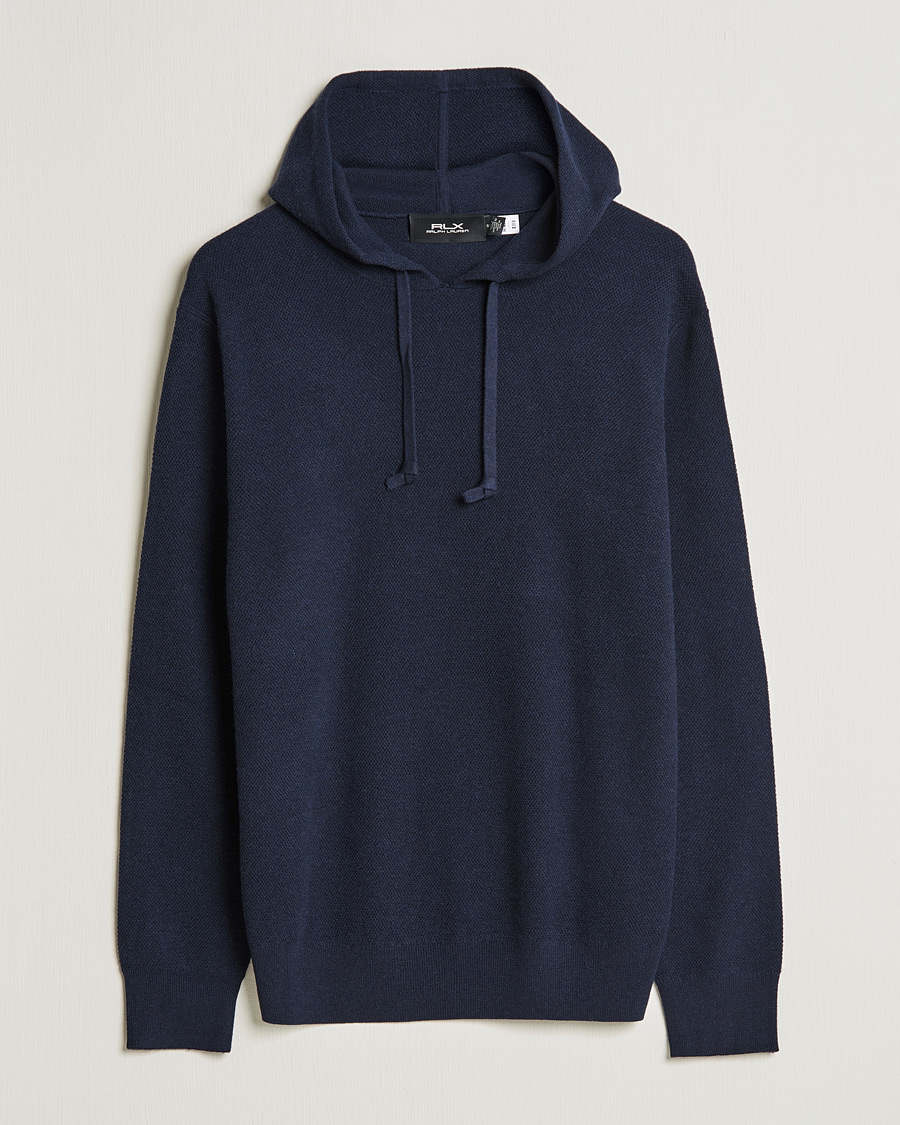 Mies | Puserot | RLX Ralph Lauren | Cashmere Hoodie College Navy