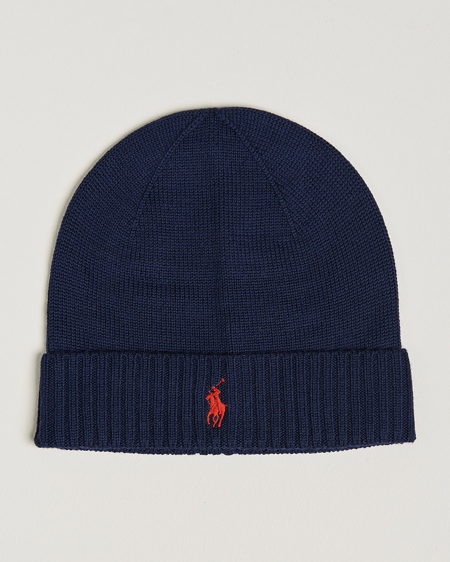 Mies | Pipot | Polo Ralph Lauren | Merino Beanie Hunter Navy