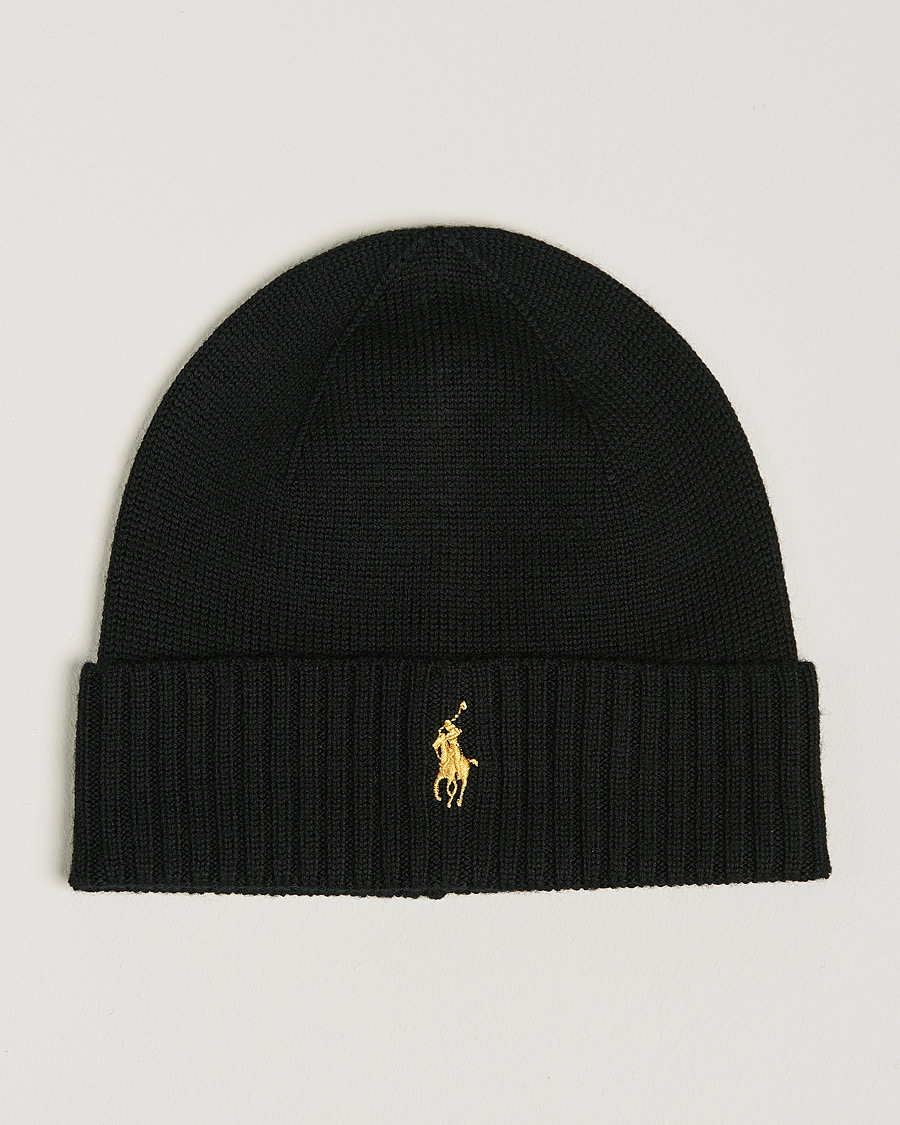 Mies | Pipot | Polo Ralph Lauren | Merino Beanie Polo Black