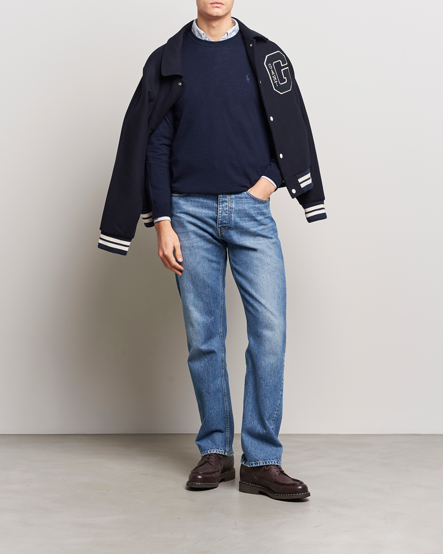 Mies | Puserot | Polo Ralph Lauren | Merino Crew Neck Pullover Hunter Navy
