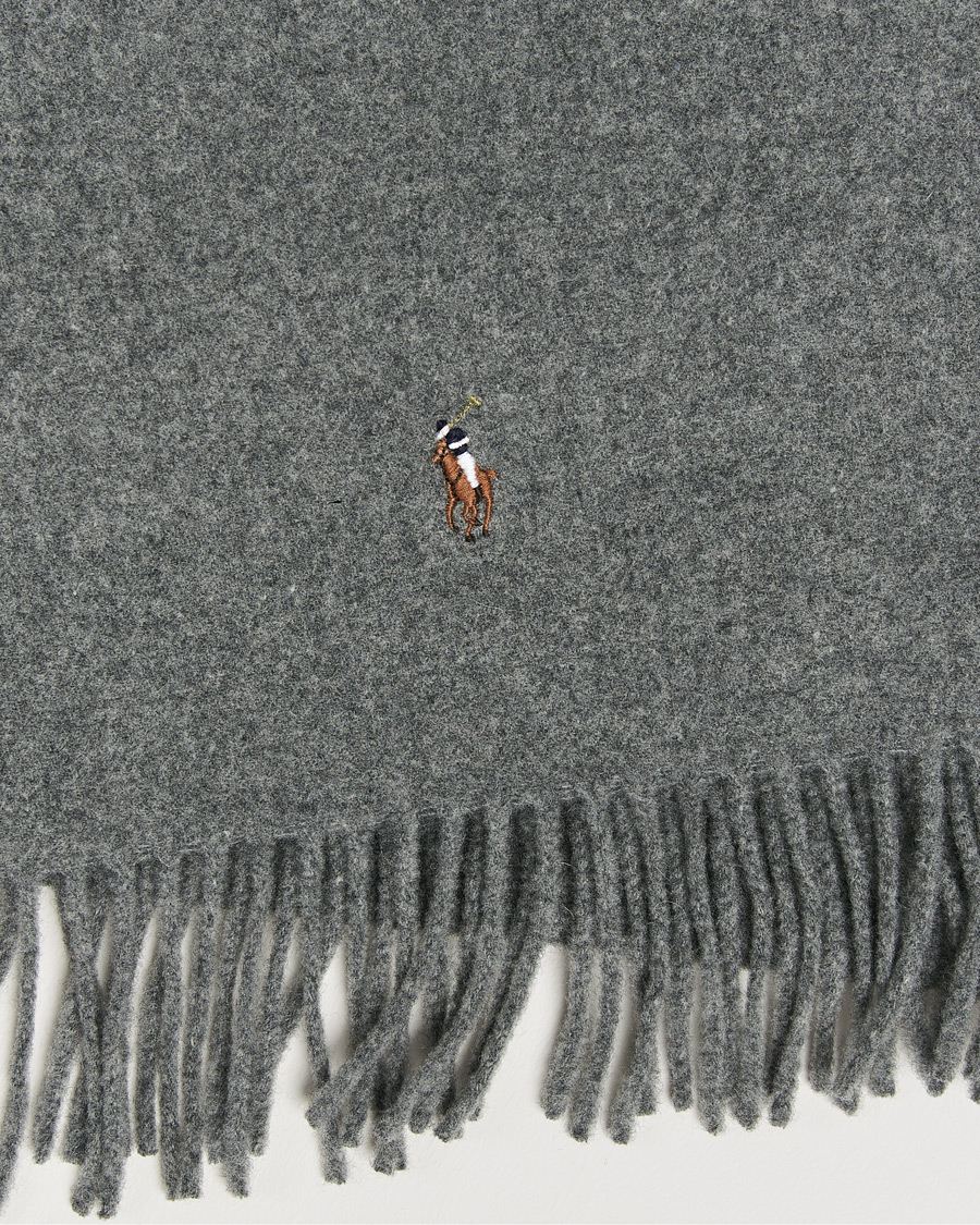 Mies | Polo Ralph Lauren Signature Wool Scarf Fawn Grey Heather | Polo Ralph Lauren | Signature Wool Scarf Fawn Grey Heather