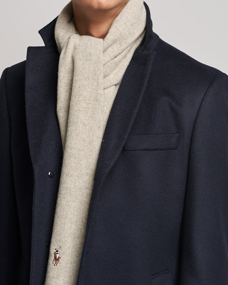 Mies | Preppy Authentic | Polo Ralph Lauren | Signature Wool Scarf Oatmeal Heather