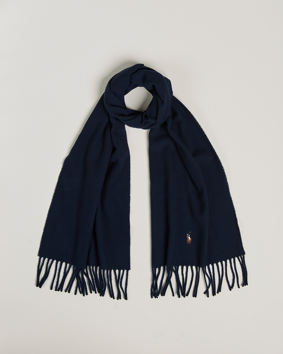 Mies | Polo Ralph Lauren Signature Wool Scarf Hunter Navy | Polo Ralph Lauren | Signature Wool Scarf Hunter Navy