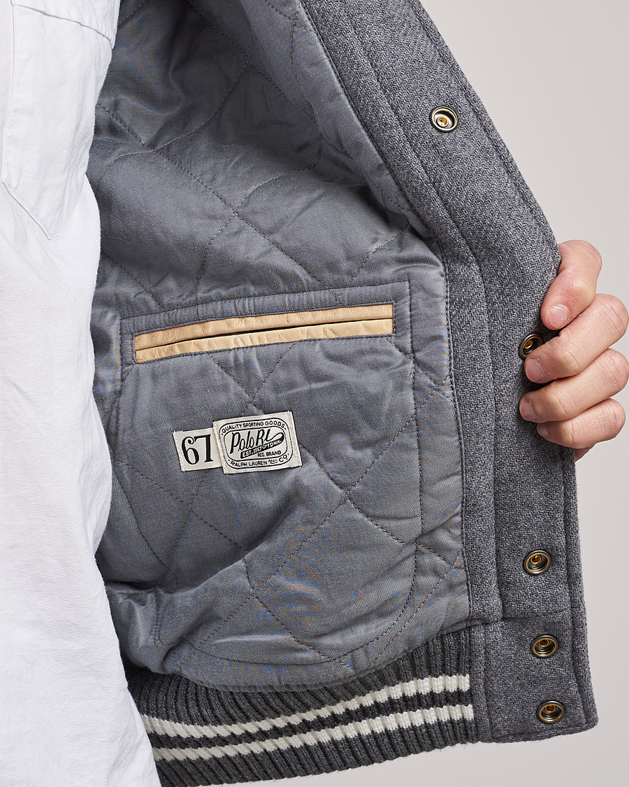 Mies | Takit | Polo Ralph Lauren | Ski Varsity Lined Bomber Jacket Grey Heather
