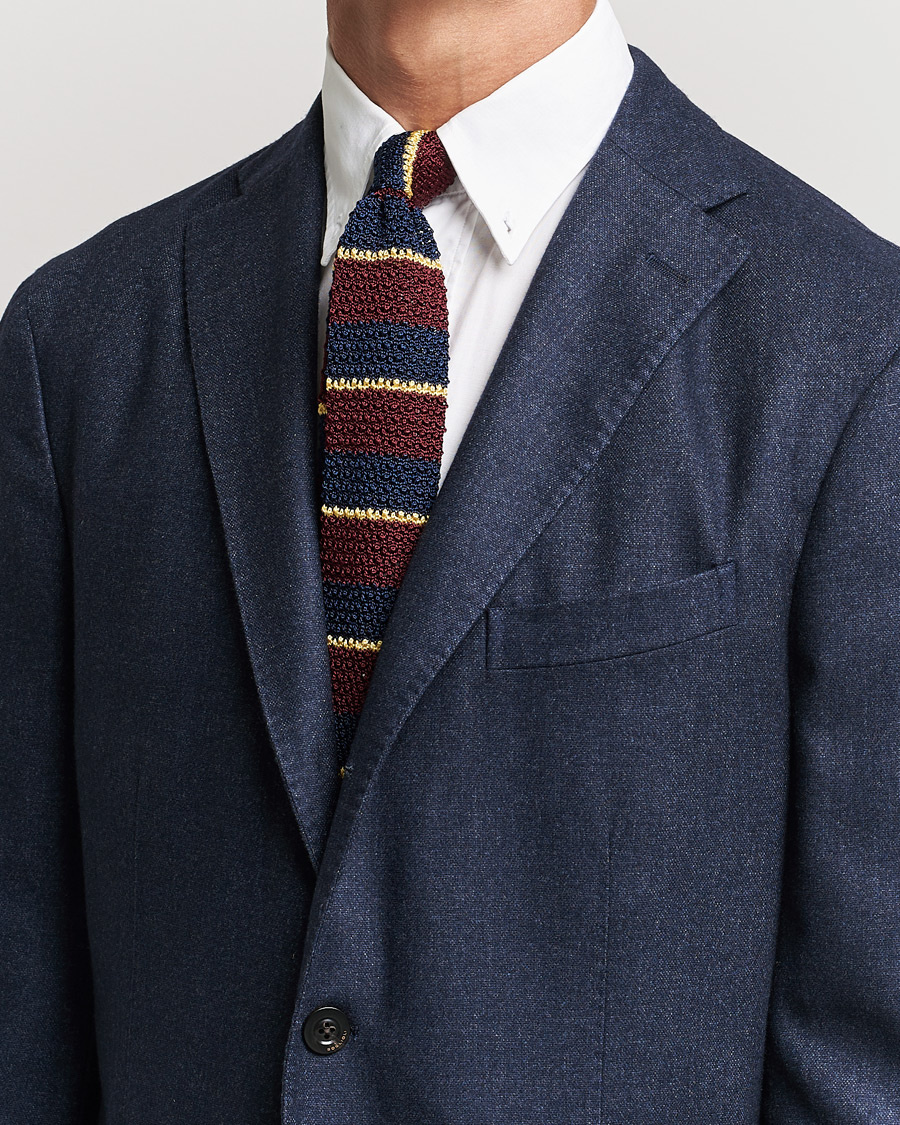 Mies | Solmiot | Polo Ralph Lauren | Polo Ralph LaurenRegim Knitted TieWine/Navy/Gold