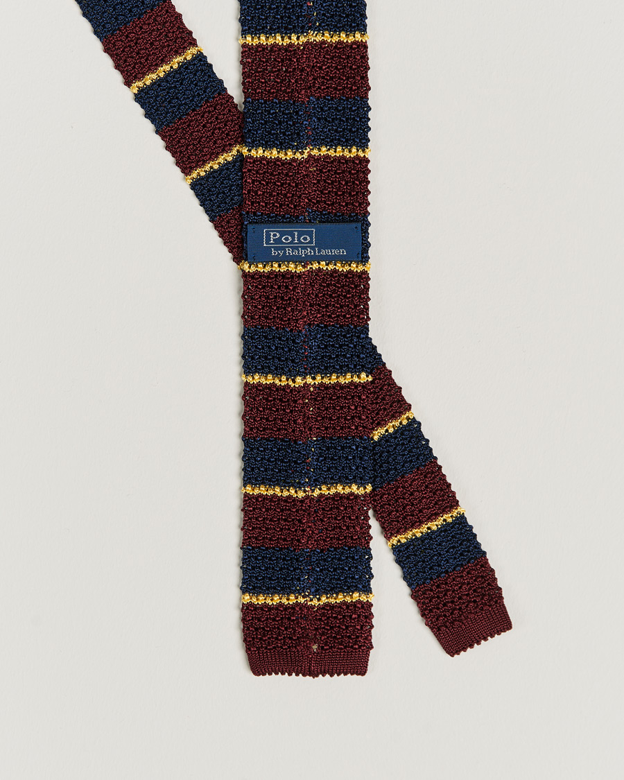 Mies | Solmiot | Polo Ralph Lauren | Polo Ralph LaurenRegim Knitted TieWine/Navy/Gold