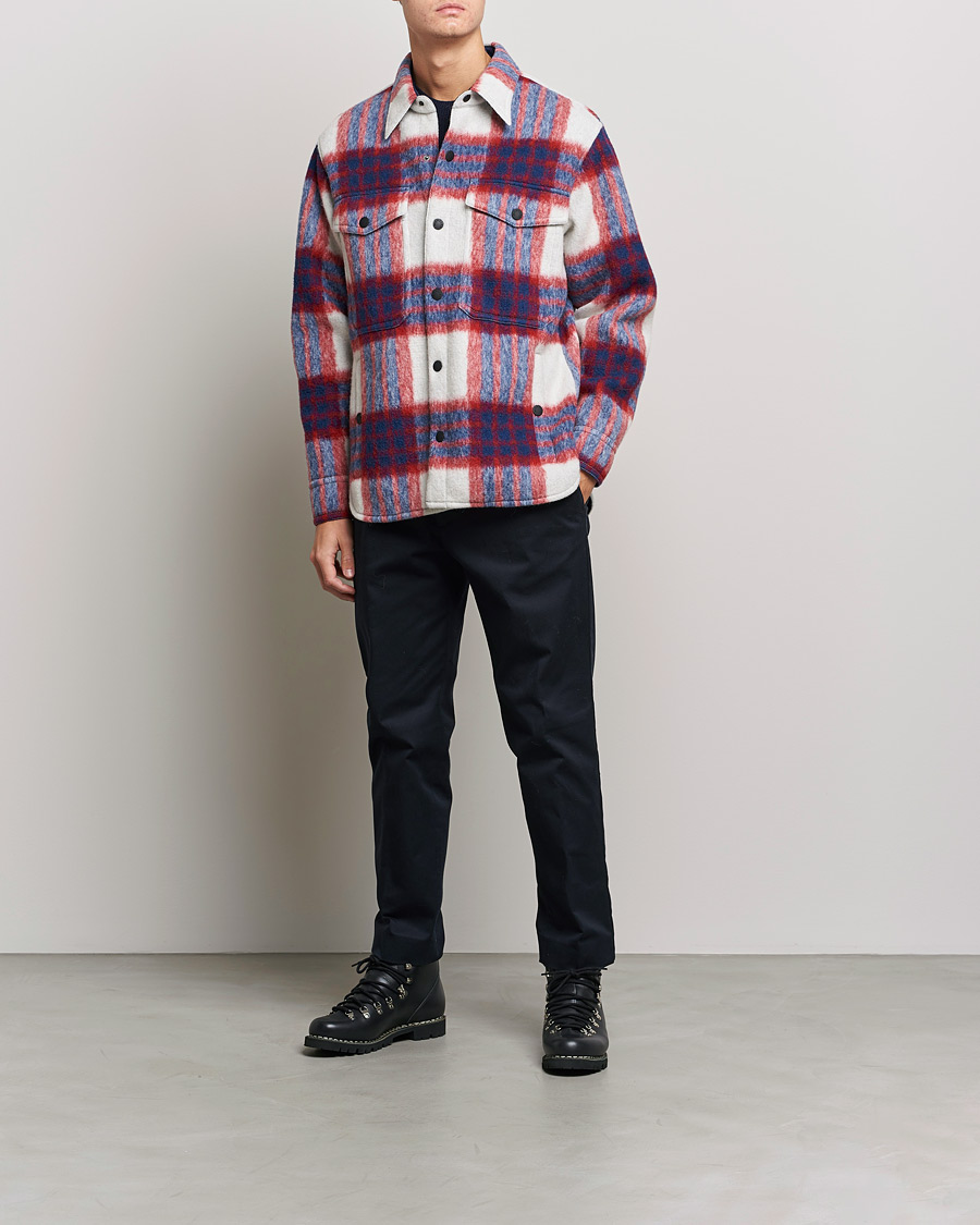 Mies | Takit | Moncler Grenoble | Waier Padded Shirt Jacket White/Red