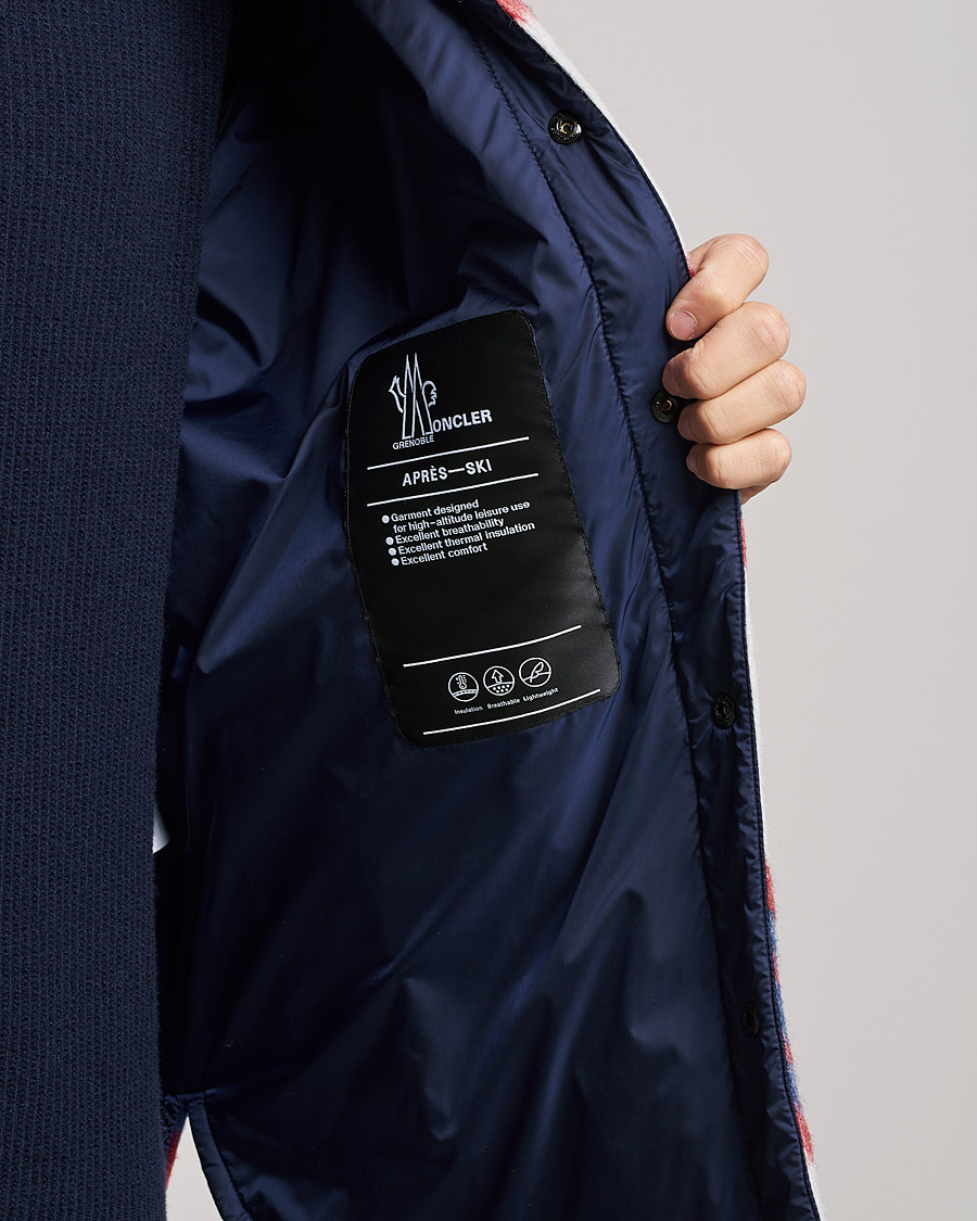 Mies | Takit | Moncler Grenoble | Waier Padded Shirt Jacket White/Red