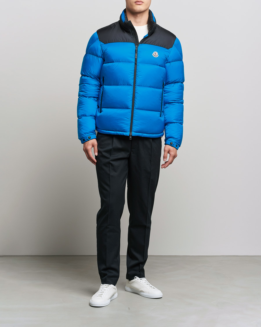 Mies | Takit | Moncler | Peuplier Down Jacket Black/Sky Blue