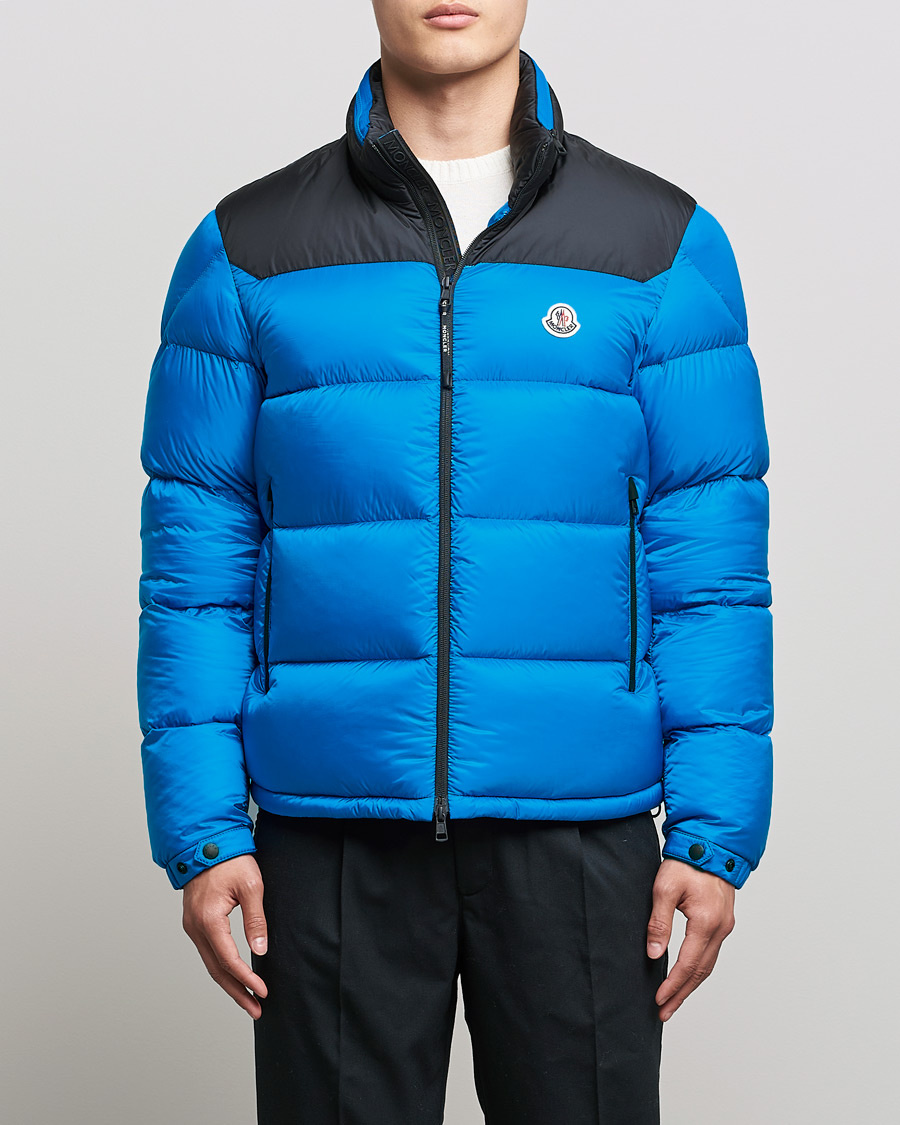 Mies | Takit | Moncler | Peuplier Down Jacket Black/Sky Blue