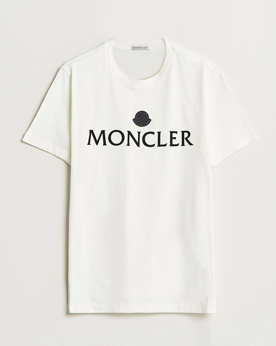 Mies | T-paidat | Moncler | Lettering T-Shirt White