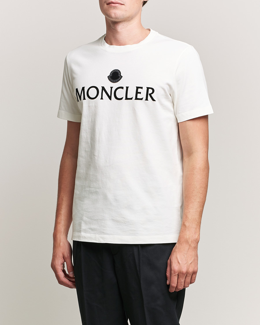 Mies | T-paidat | Moncler | Lettering T-Shirt White