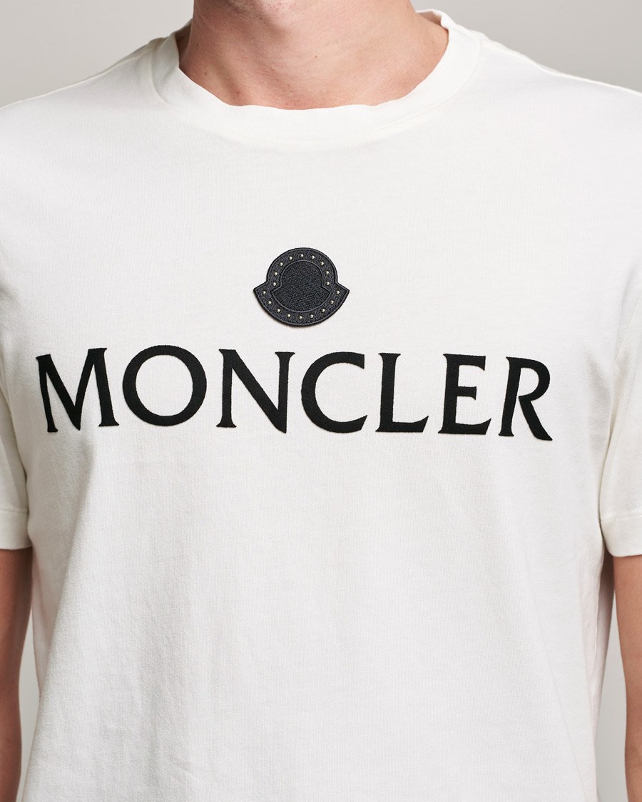 Mies | T-paidat | Moncler | Lettering T-Shirt White
