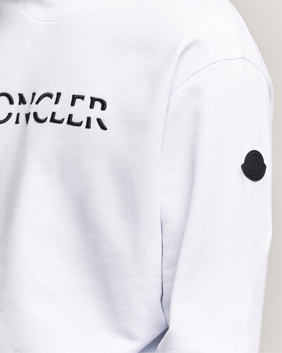 Mies | Puserot | Moncler | Lettering Sweatshirt White