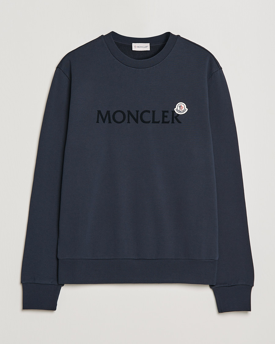 Miehet |  | Moncler | Logo Patch Sweatshirt Navy