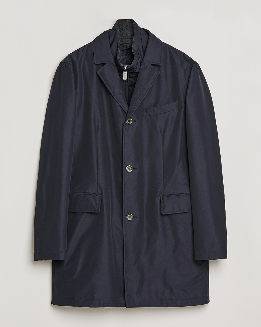 Mies | Takit | Canali | Rain Protection Car Coat Navy