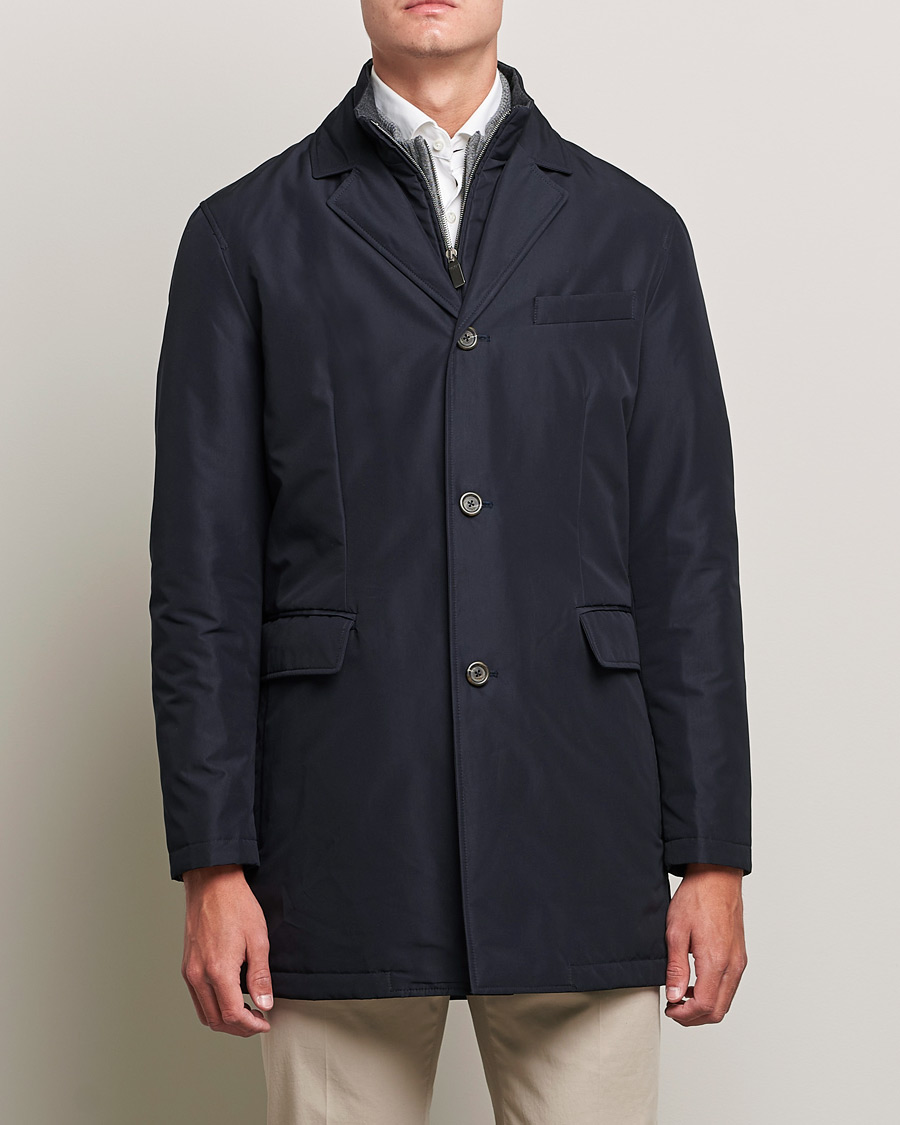 Mies | Takit | Canali | Rain Protection Car Coat Navy