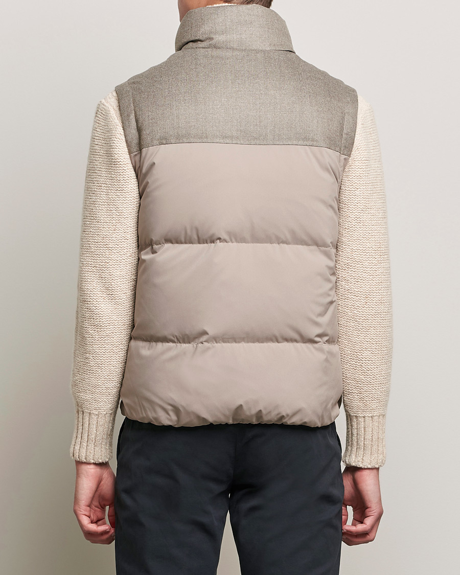 Mies | Takit | Canali | High Performance Down Vest Beige