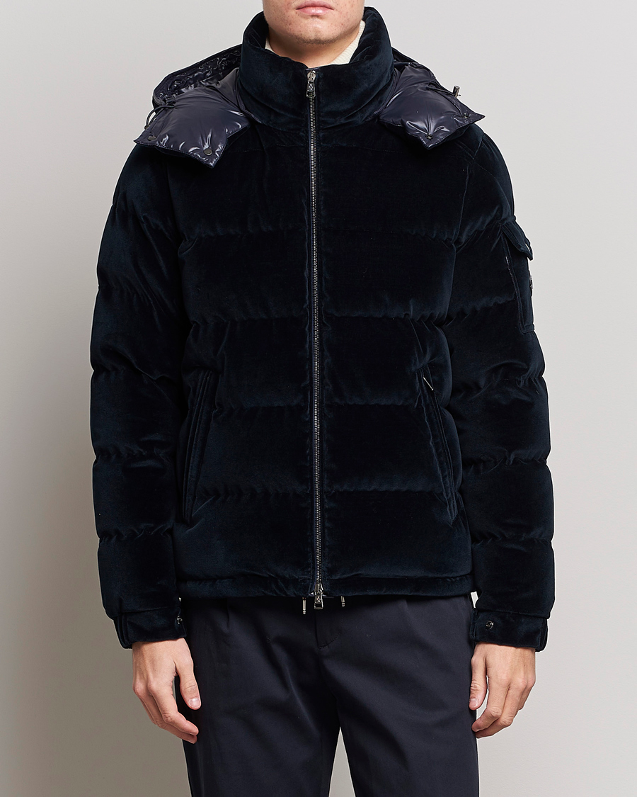 Mies | Takit | Moncler | Armorique Velvet Down Jacket Navy