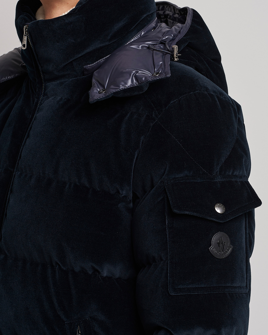 Mies | Takit | Moncler | Armorique Velvet Down Jacket Navy