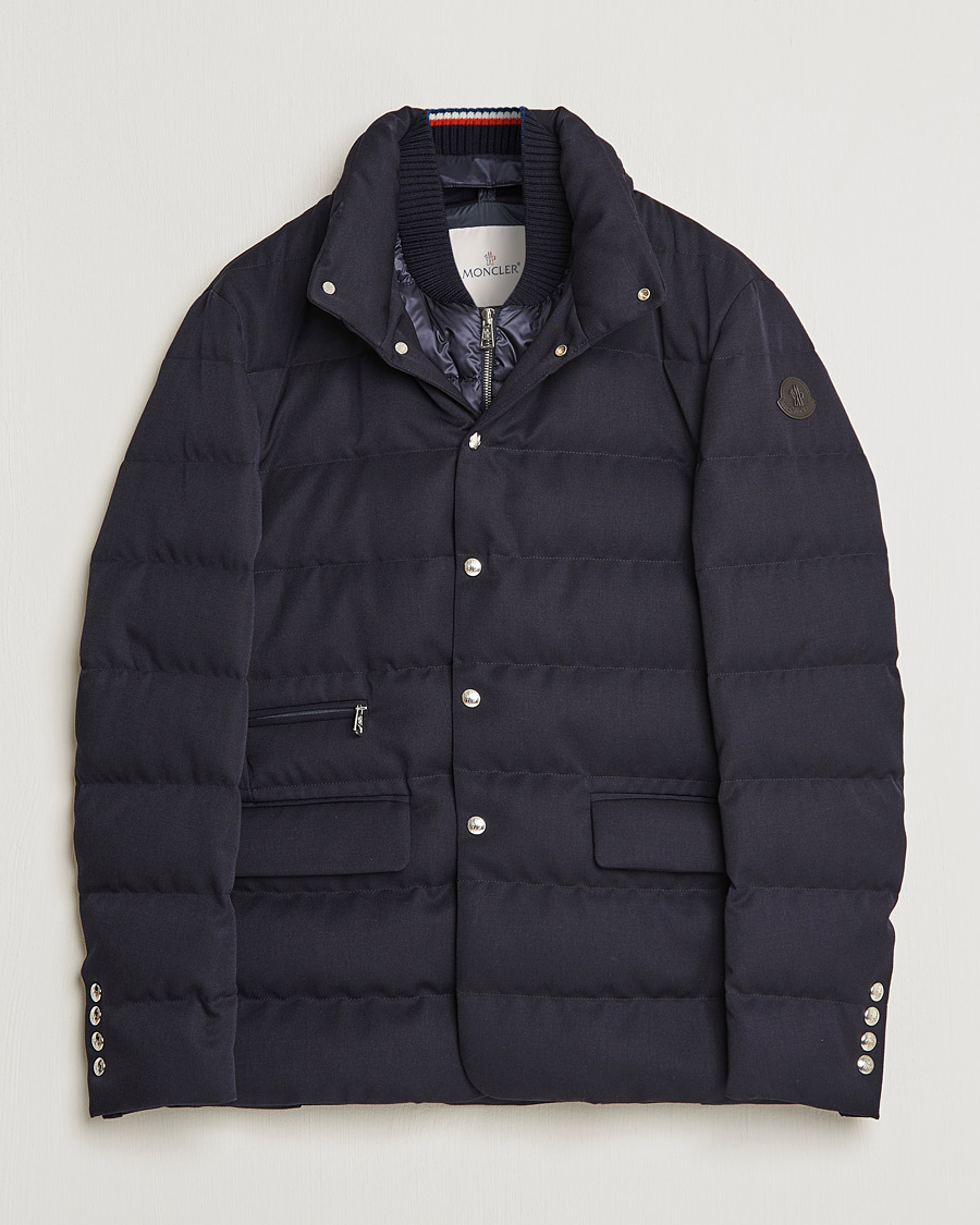 Mies | Takit | Moncler | Bess Flannel Down Blazer Navy