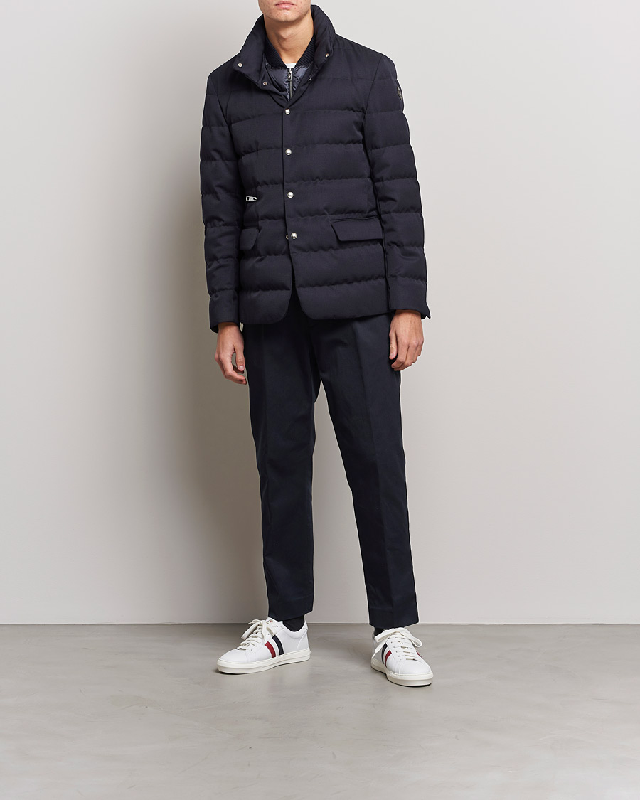 Mies | Takit | Moncler | Bess Flannel Down Blazer Navy