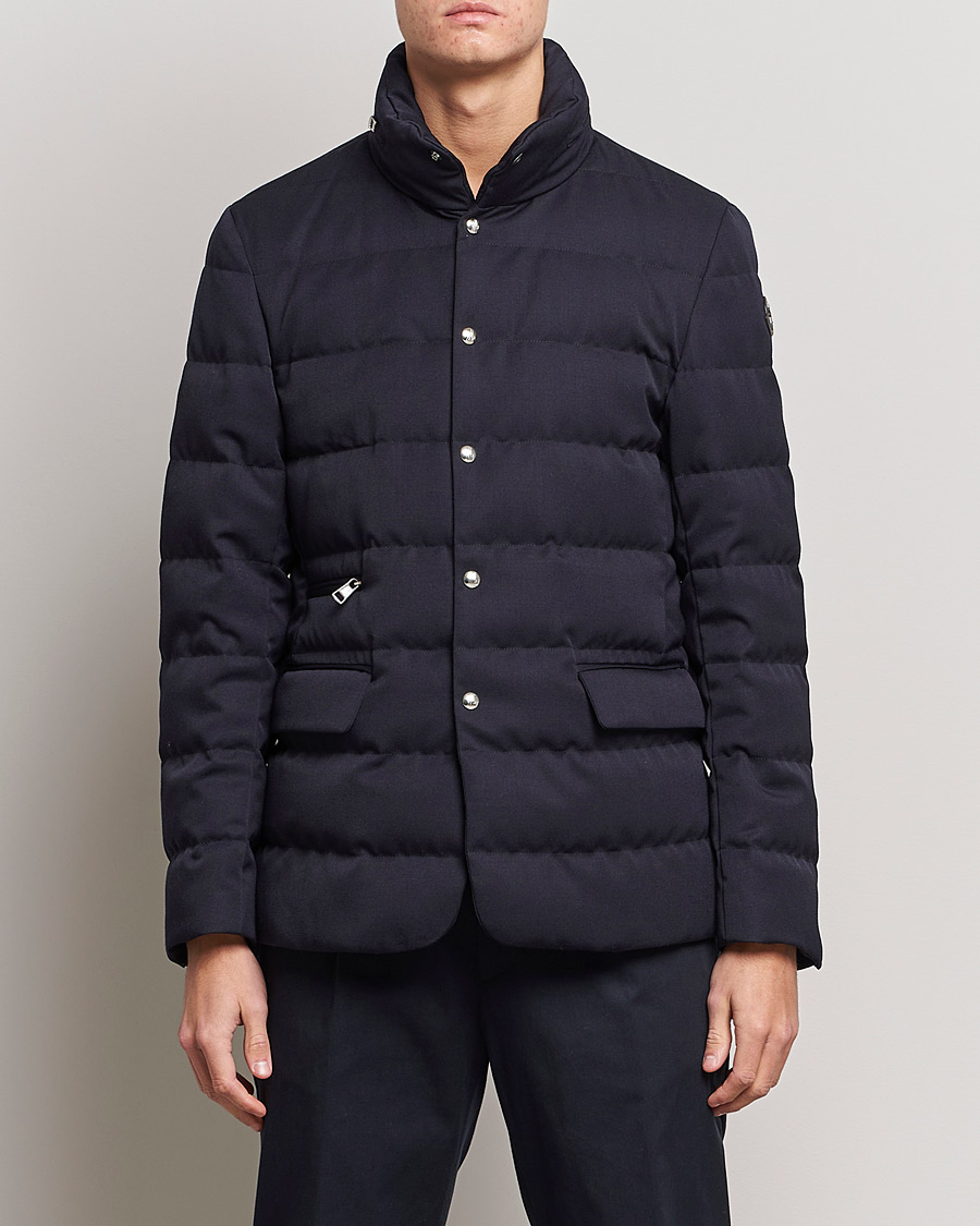 Mies | Moncler | Moncler | Bess Flannel Down Blazer Navy