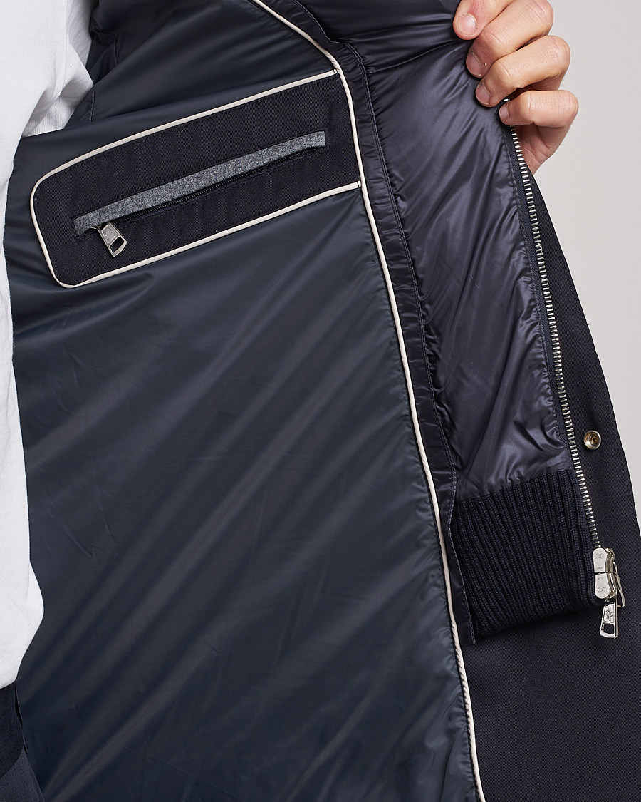 Mies | Takit | Moncler | Bess Flannel Down Blazer Navy