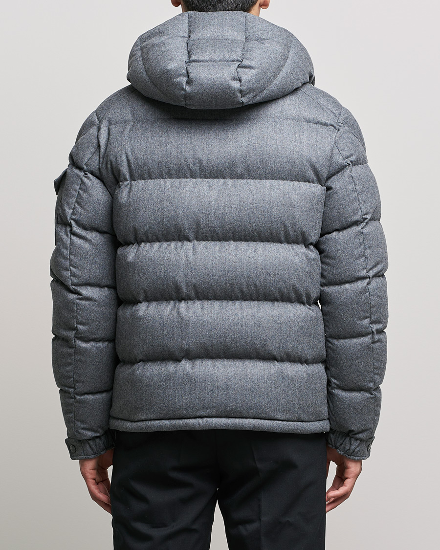 Mies | Takit | Moncler | Montgenevre Flannel Down Jacket Grey Melange