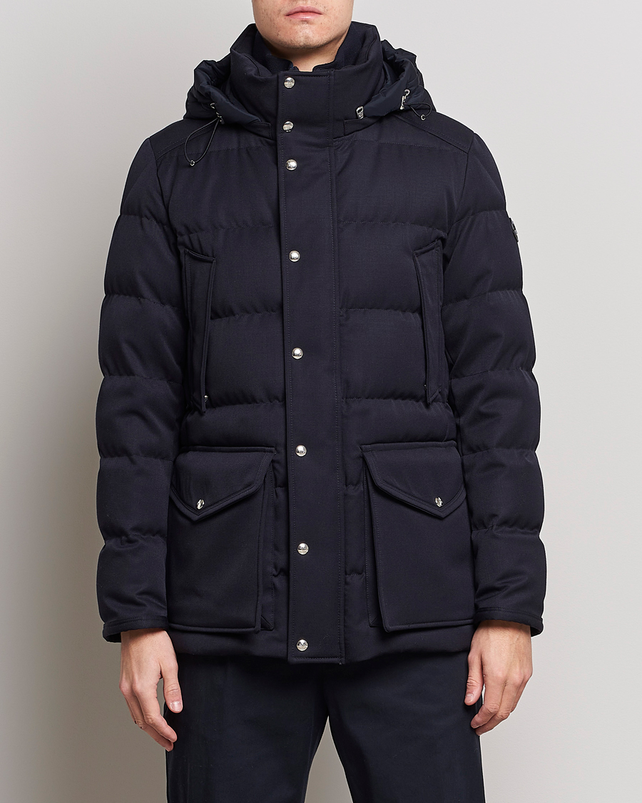 Mies | Moncler | Moncler | Solidage Flannel Down Parka Navy