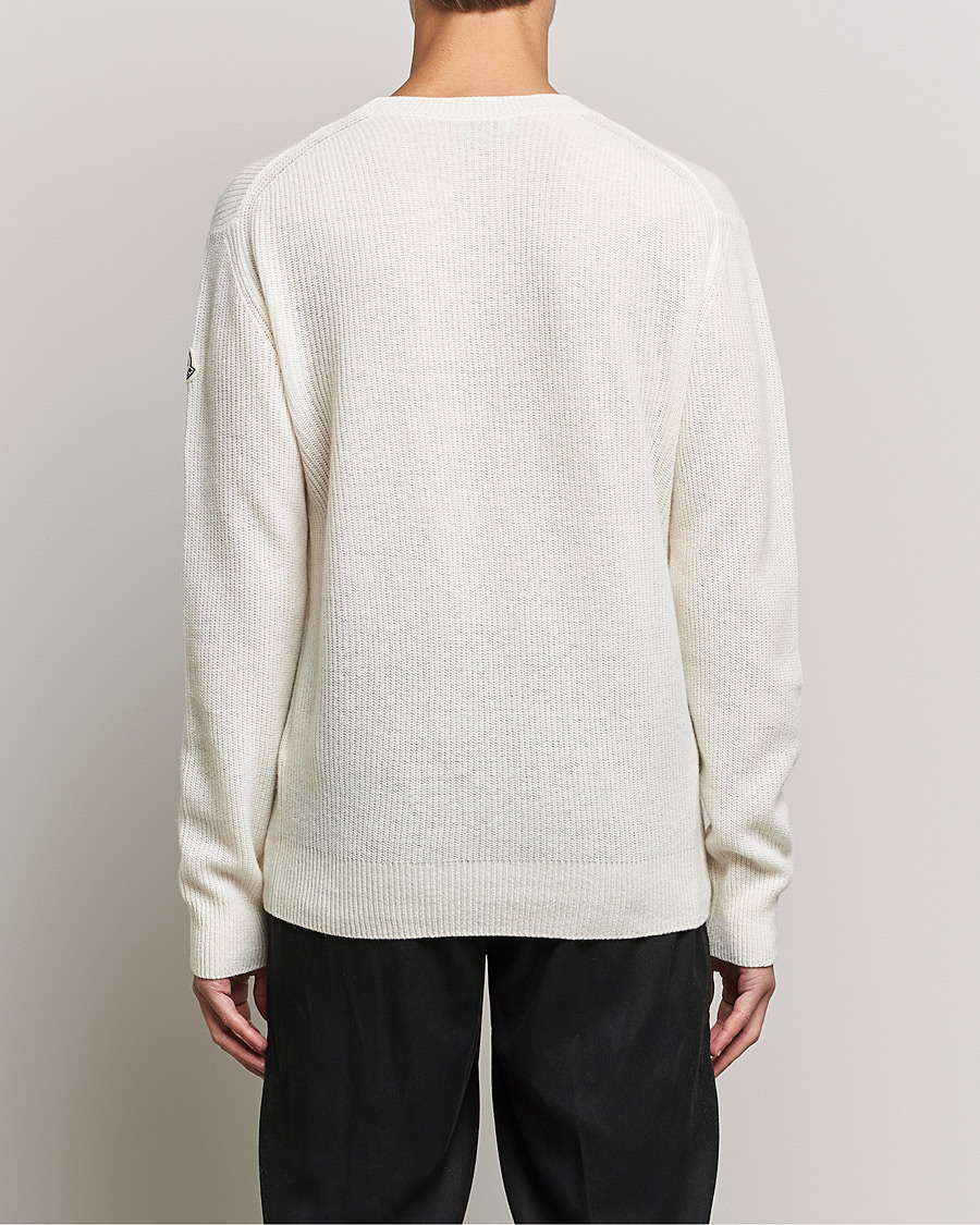 Mies | Puserot | Moncler | Cashmere Crew Neck Sweater White