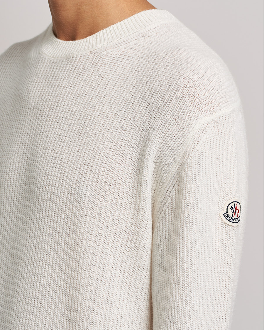 Mies | Puserot | Moncler | Cashmere Crew Neck Sweater White