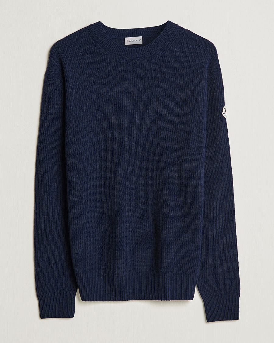 Mies | Puserot | Moncler | Cashmere Crew Neck Sweater Navy