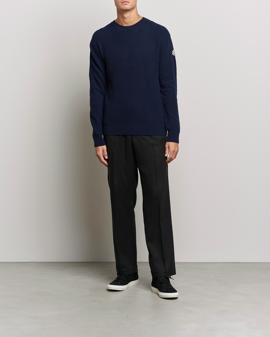 Mies | Puserot | Moncler | Cashmere Crew Neck Sweater Navy