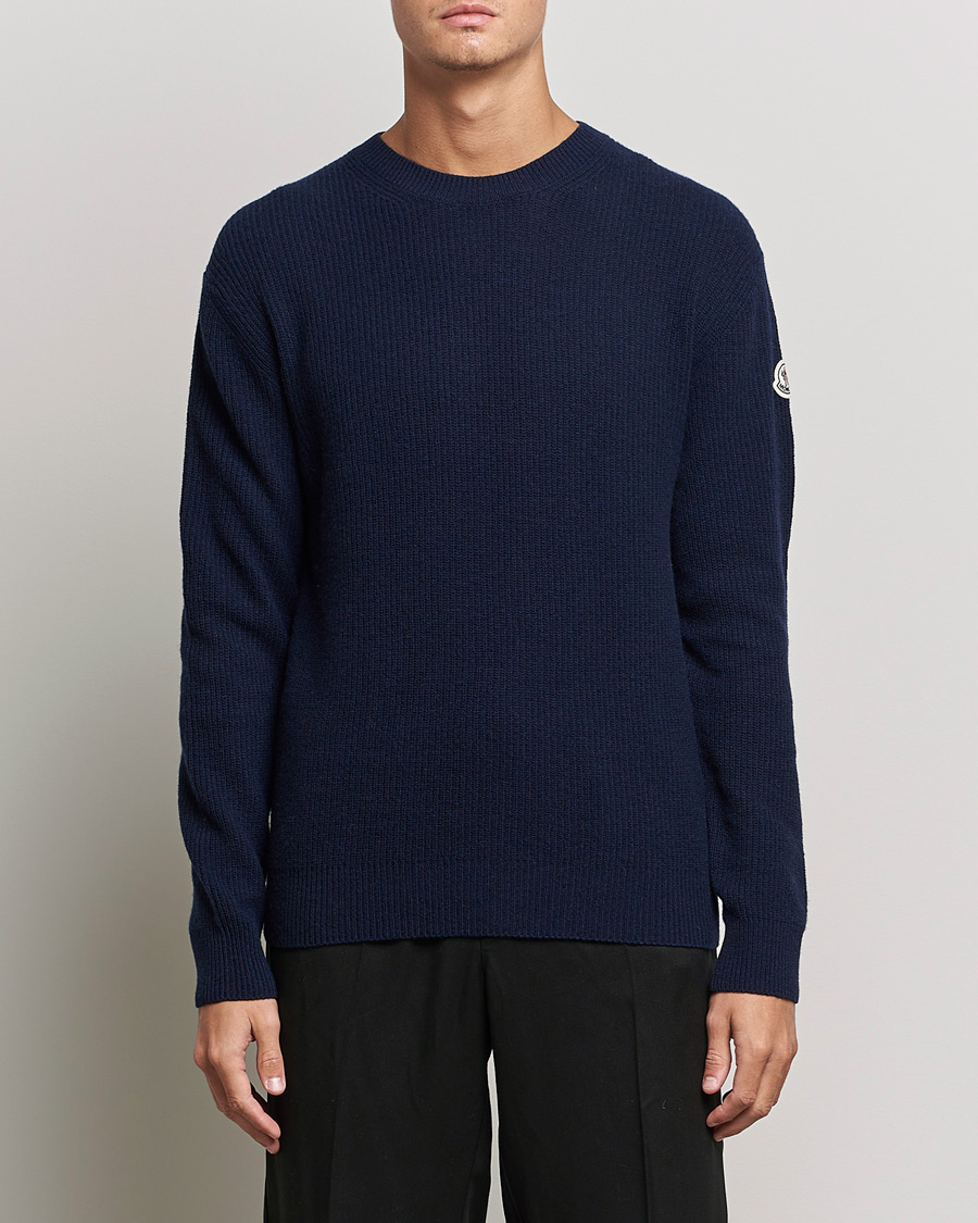 Mies | Puserot | Moncler | Cashmere Crew Neck Sweater Navy