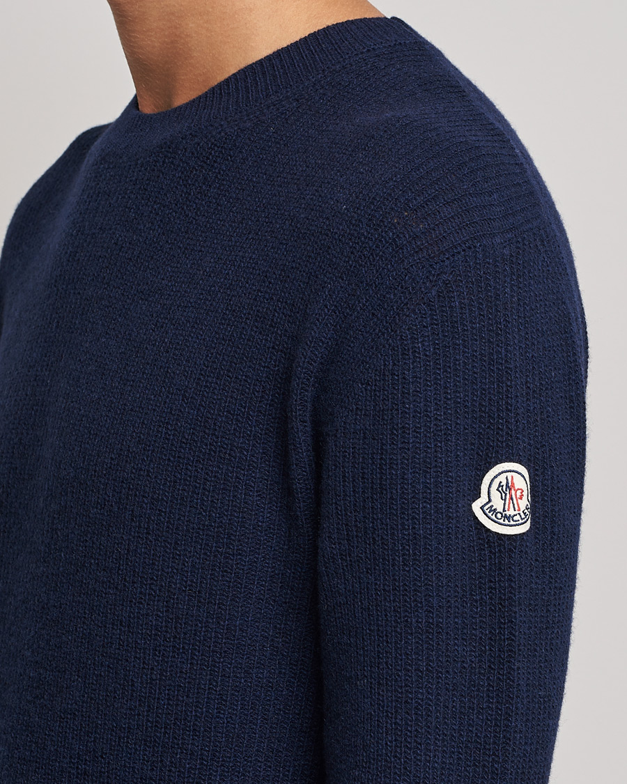 Mies | Puserot | Moncler | Cashmere Crew Neck Sweater Navy