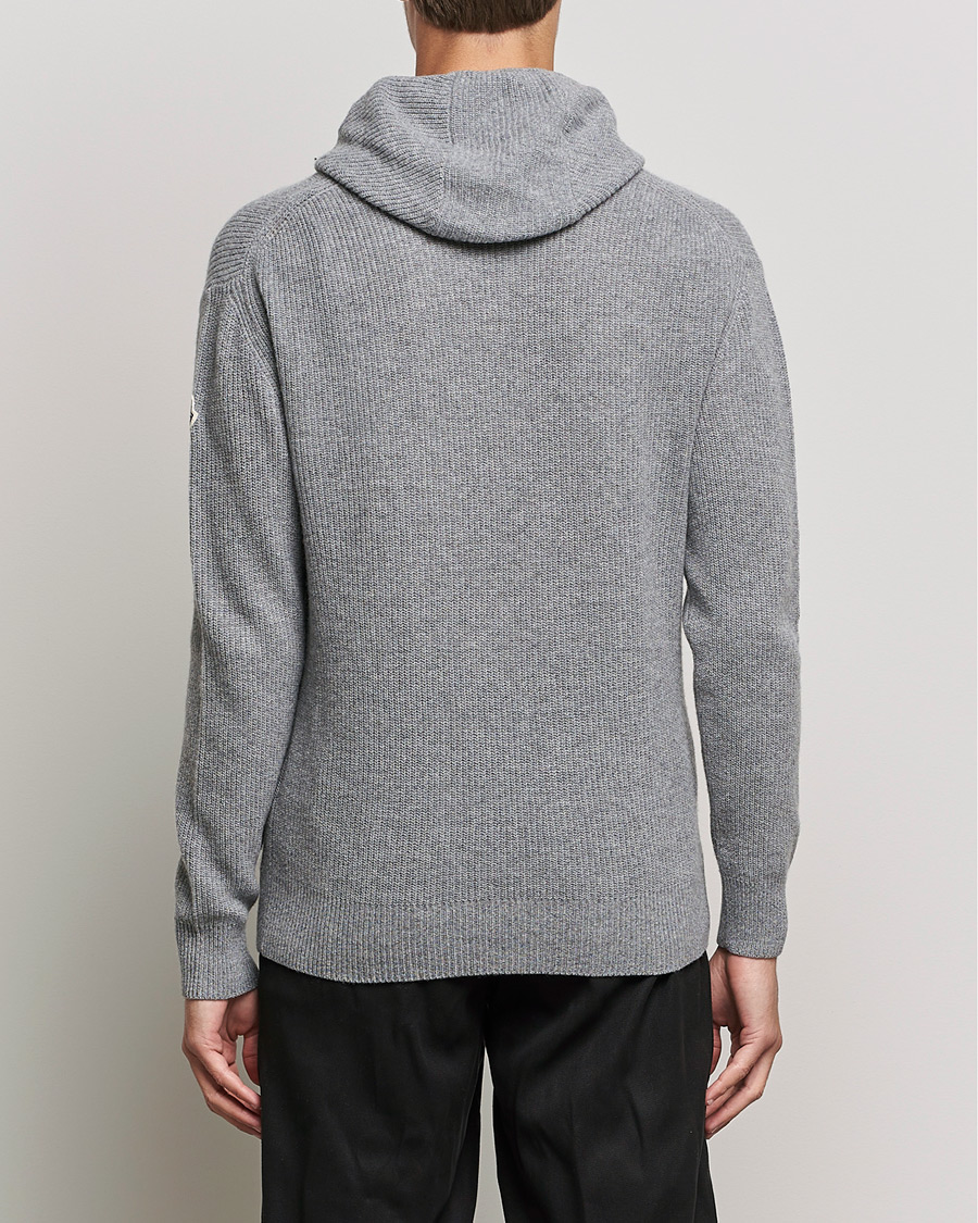 Mies | Puserot | Moncler | Cashmere Hoodie Grey Melange
