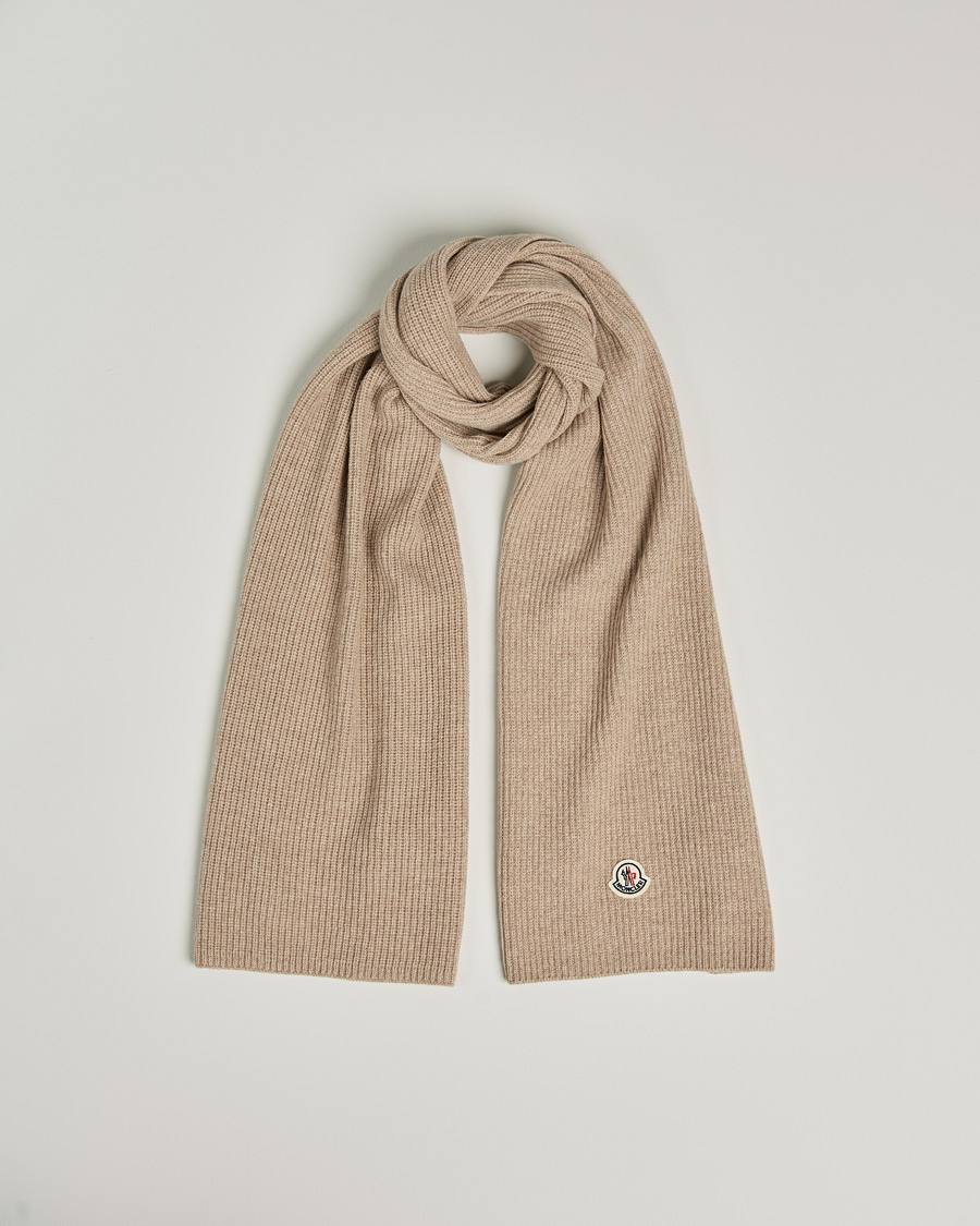 Mies | Moncler Cashmere Scarf Beige | Moncler | Cashmere Scarf Beige