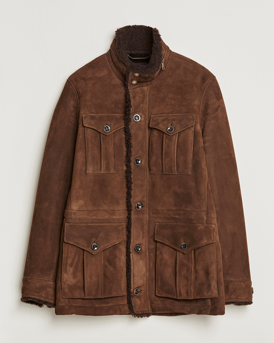 Mies | Takit | Ralph Lauren Purple Label | Shearling Field Jacket Chestnut