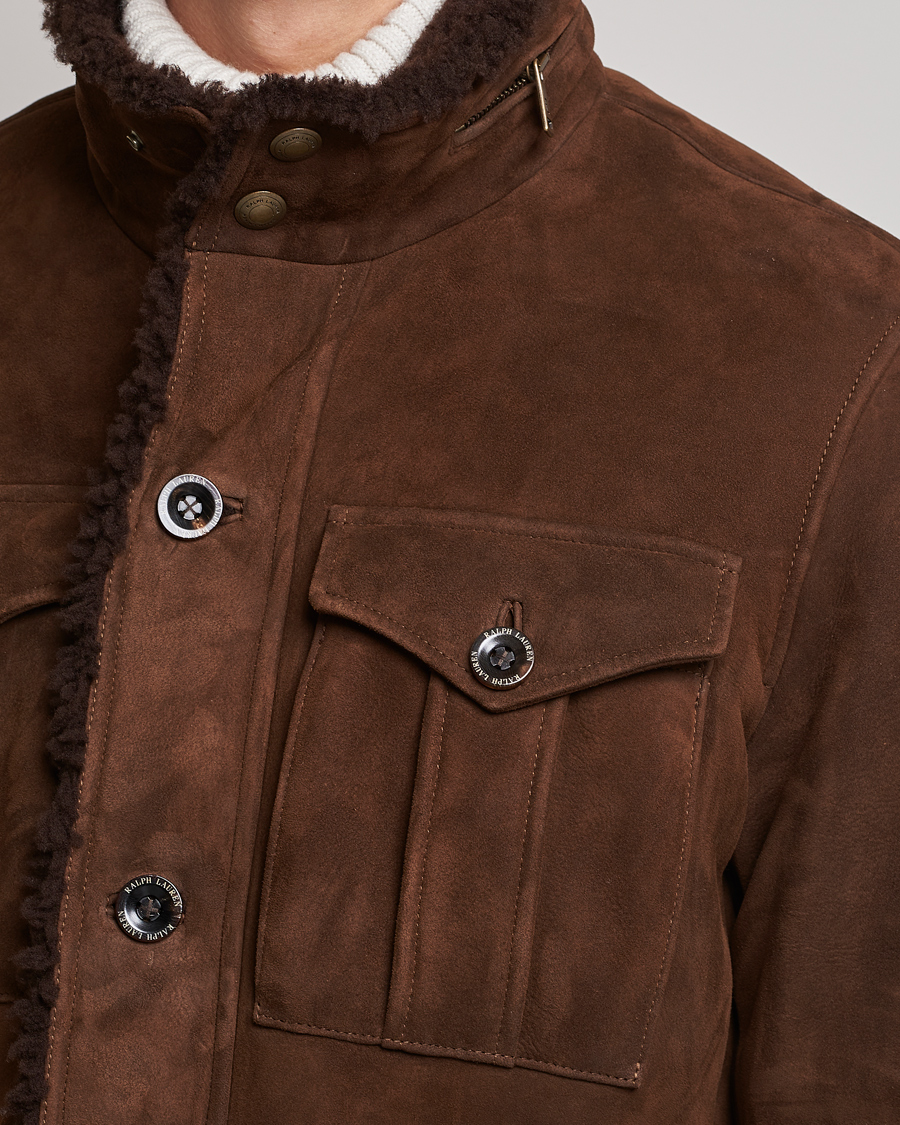 Mies | Takit | Ralph Lauren Purple Label | Shearling Field Jacket Chestnut