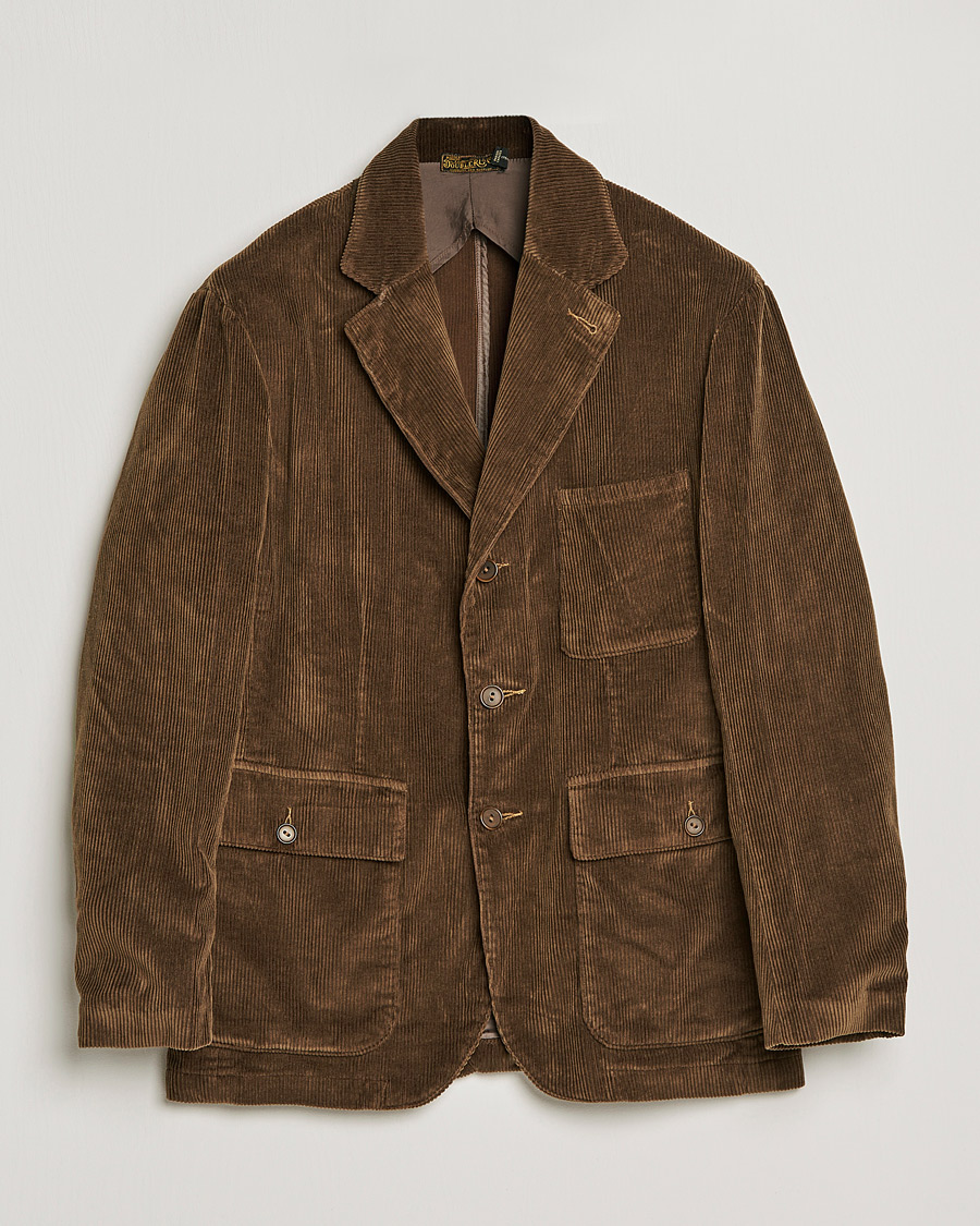 Miehet | Vakosamettiset pikkutakit | RRL | Stowford Corduroy Jacket Vintage Brown