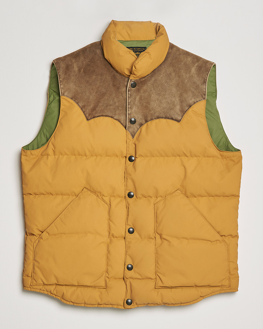 Mies | Takit | RRL | Milburn Quilted Vest Mountain Yellow