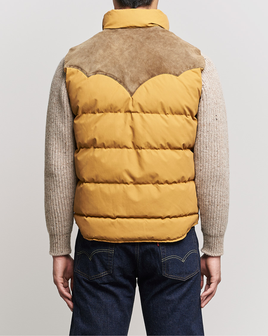 Mies | Takit | RRL | Milburn Quilted Vest Mountain Yellow