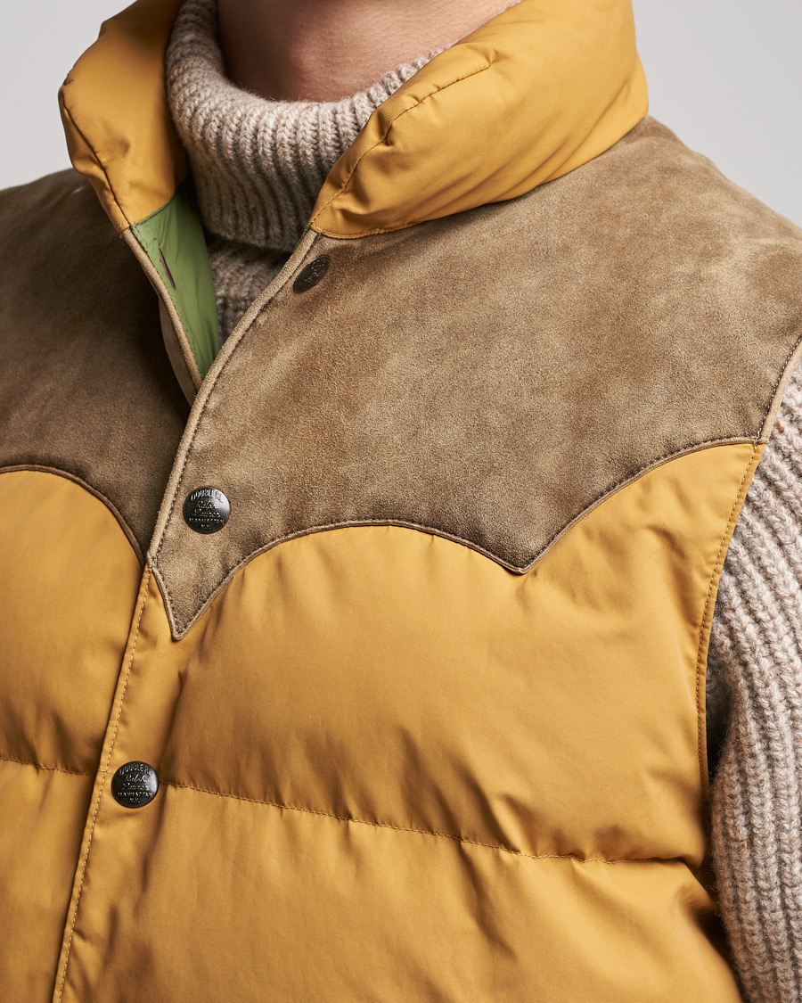 Mies | Takit | RRL | Milburn Quilted Vest Mountain Yellow
