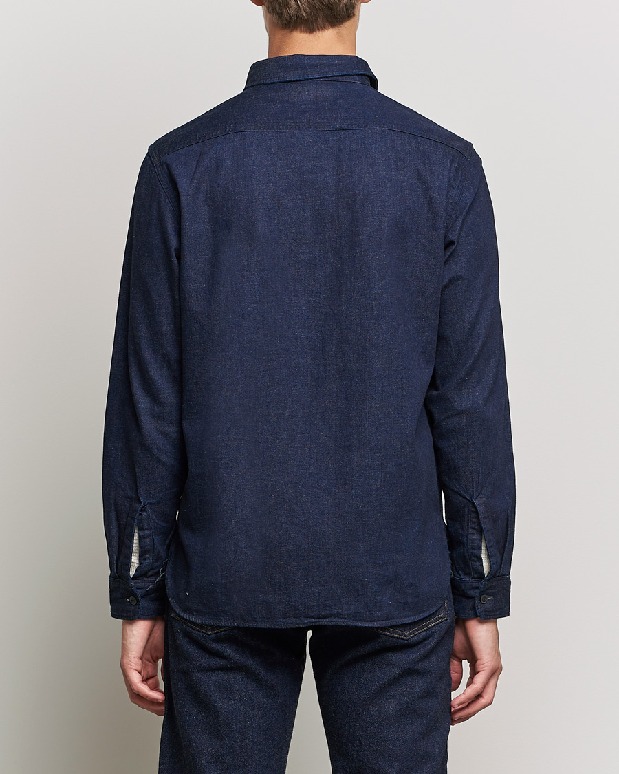 Mies | Kauluspaidat | RRL | Preston Denim Work Shirt Rinse Wash