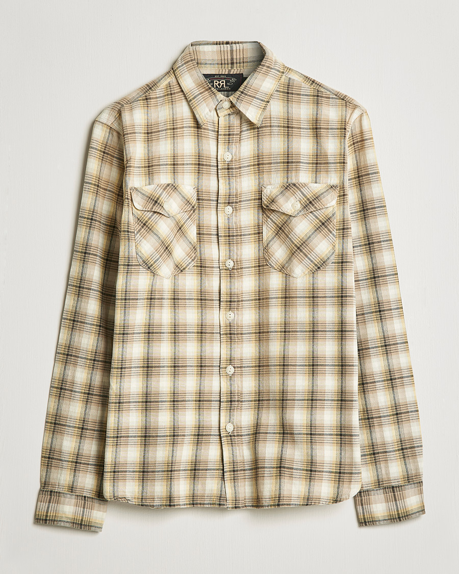 Mies | Kauluspaidat | RRL | Lee Checked Workshirt Tan