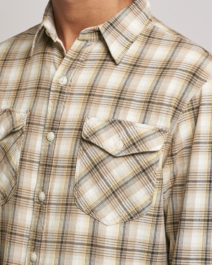 Mies | Kauluspaidat | RRL | Lee Checked Workshirt Tan