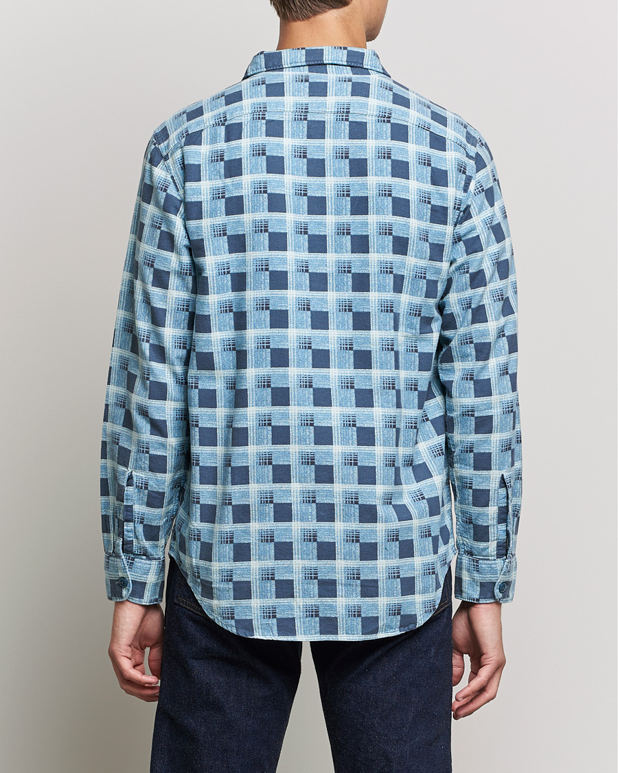 Mies | Kauluspaidat | RRL | Universal Camp Shirt Blue Check